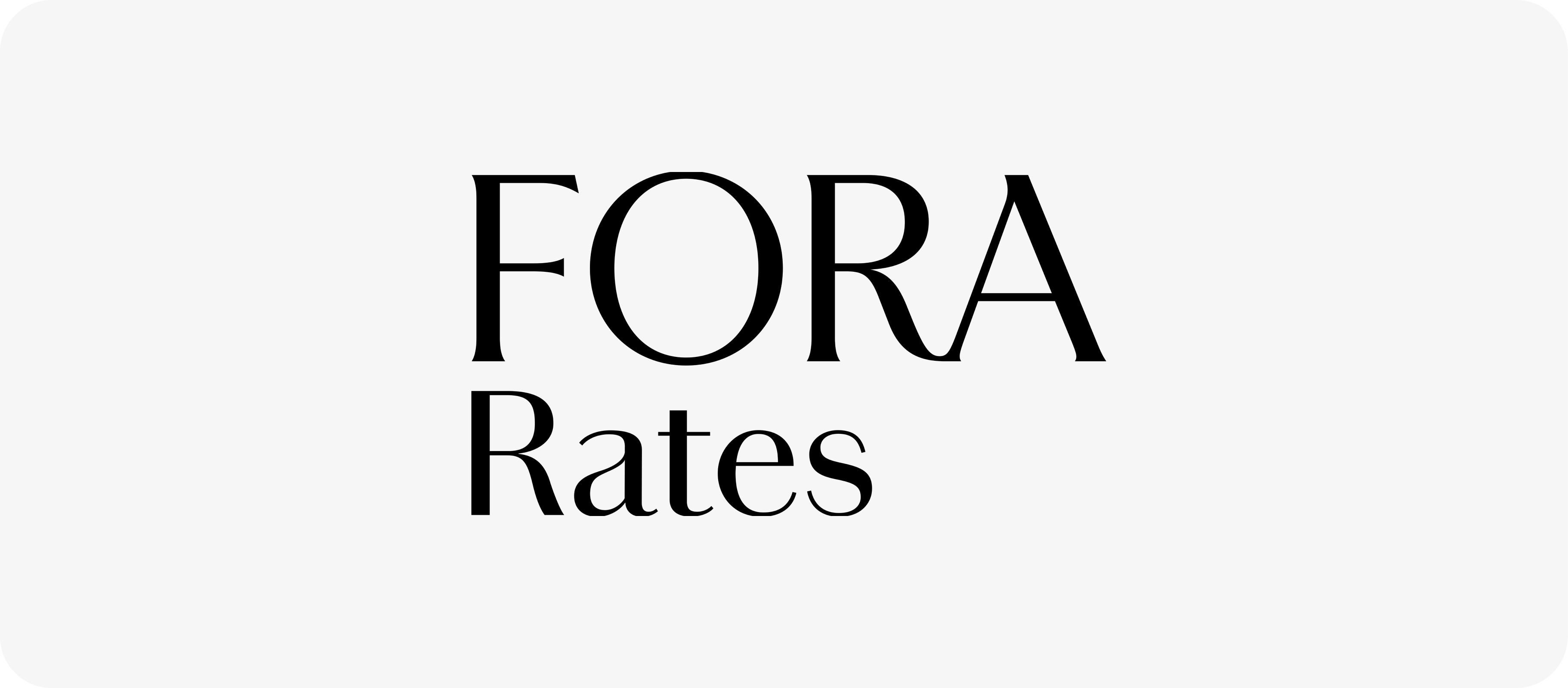 Fora Rates